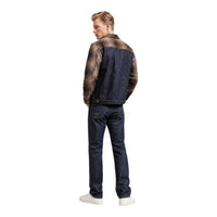 Image 4 : Détail fermeture et coutures de la veste Replay homme bleu — Delvale