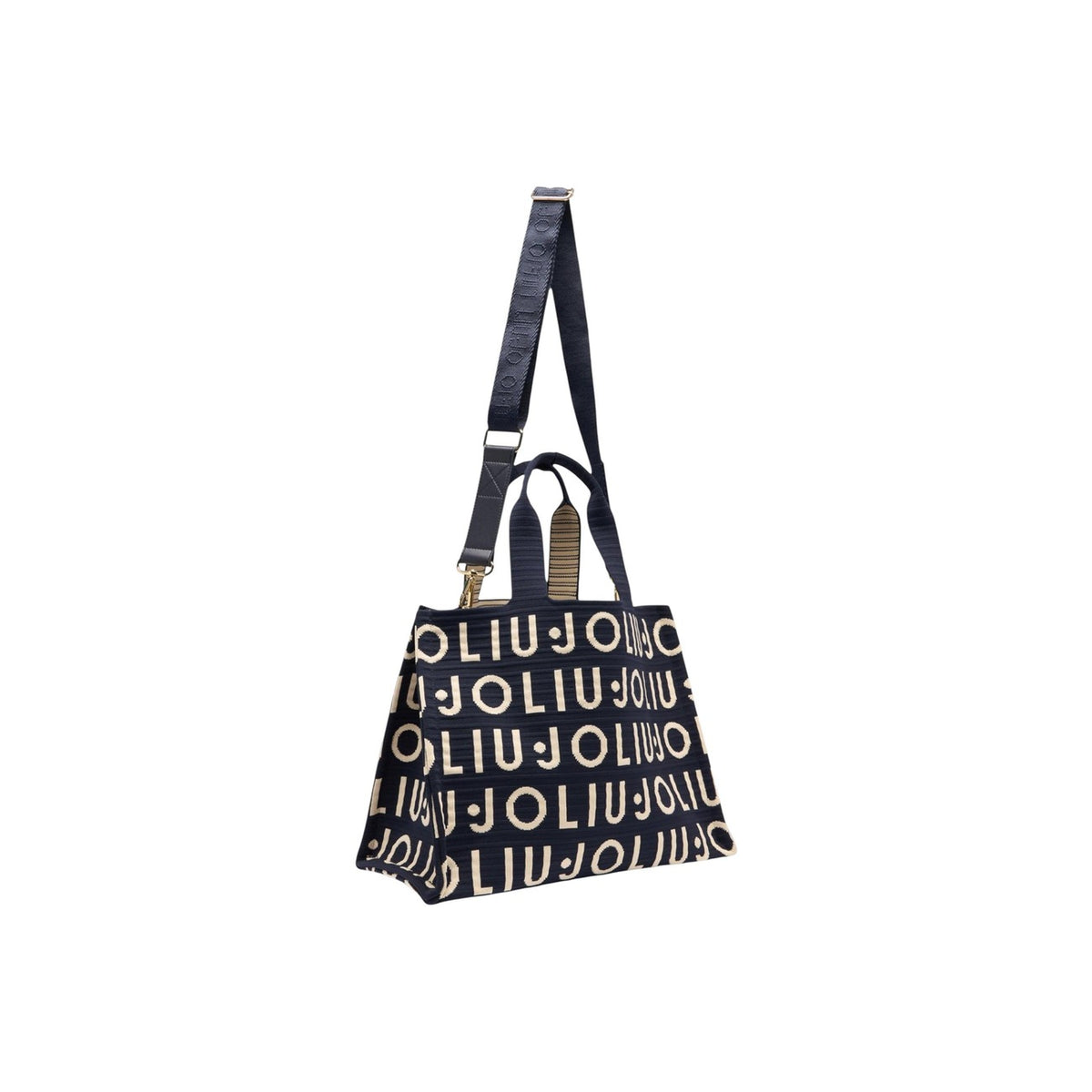 Image 4 : Vue de dos du tote bag Liu Jo Knitted Logo femme, grand format, silhouette rectangulaire — Delvale