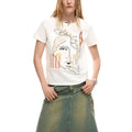 Desigual T-shirt Dames Wit Korte Mouwen Bedrukt