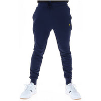 Image 1 : Pantalon homme Lyle & Scott bleu en coton avec fermeture lacets — Delvale