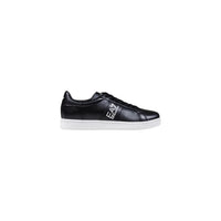 Image 1 : Baskets EA7 Emporio Armani homme noires en cuir premium avec semelle contrastée — Delvale