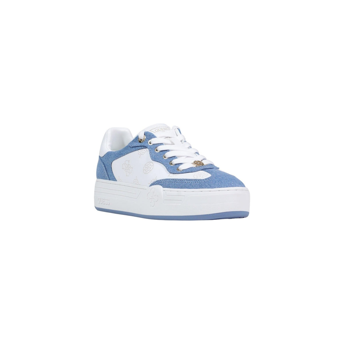 Image 2 : Baskets femme Guess bleues profil latéral droit — delvale