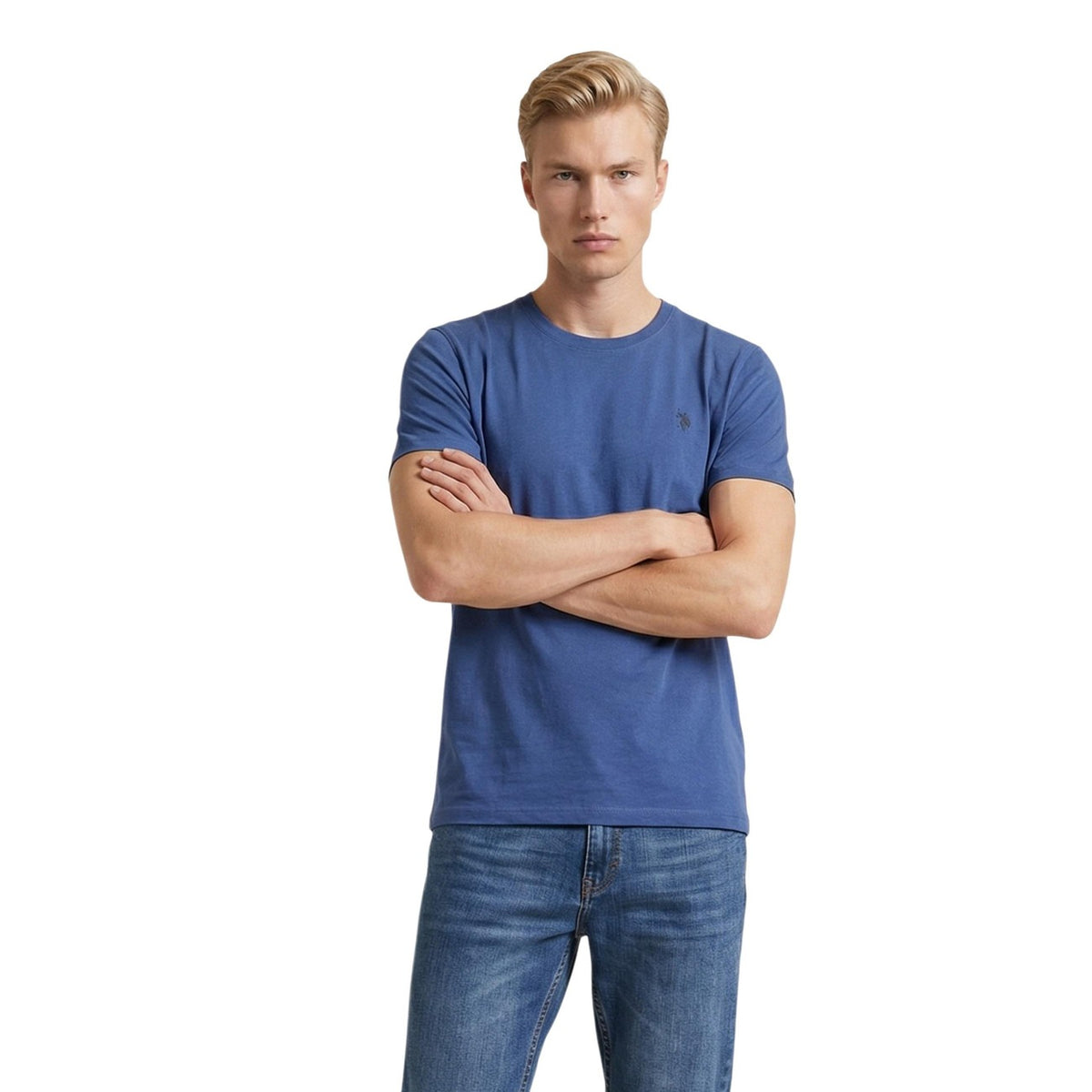 Image 6 : T-shirt U.S. Polo Assn. homme bleu marine, vue dos coupe régulière manches courtes — Delvale