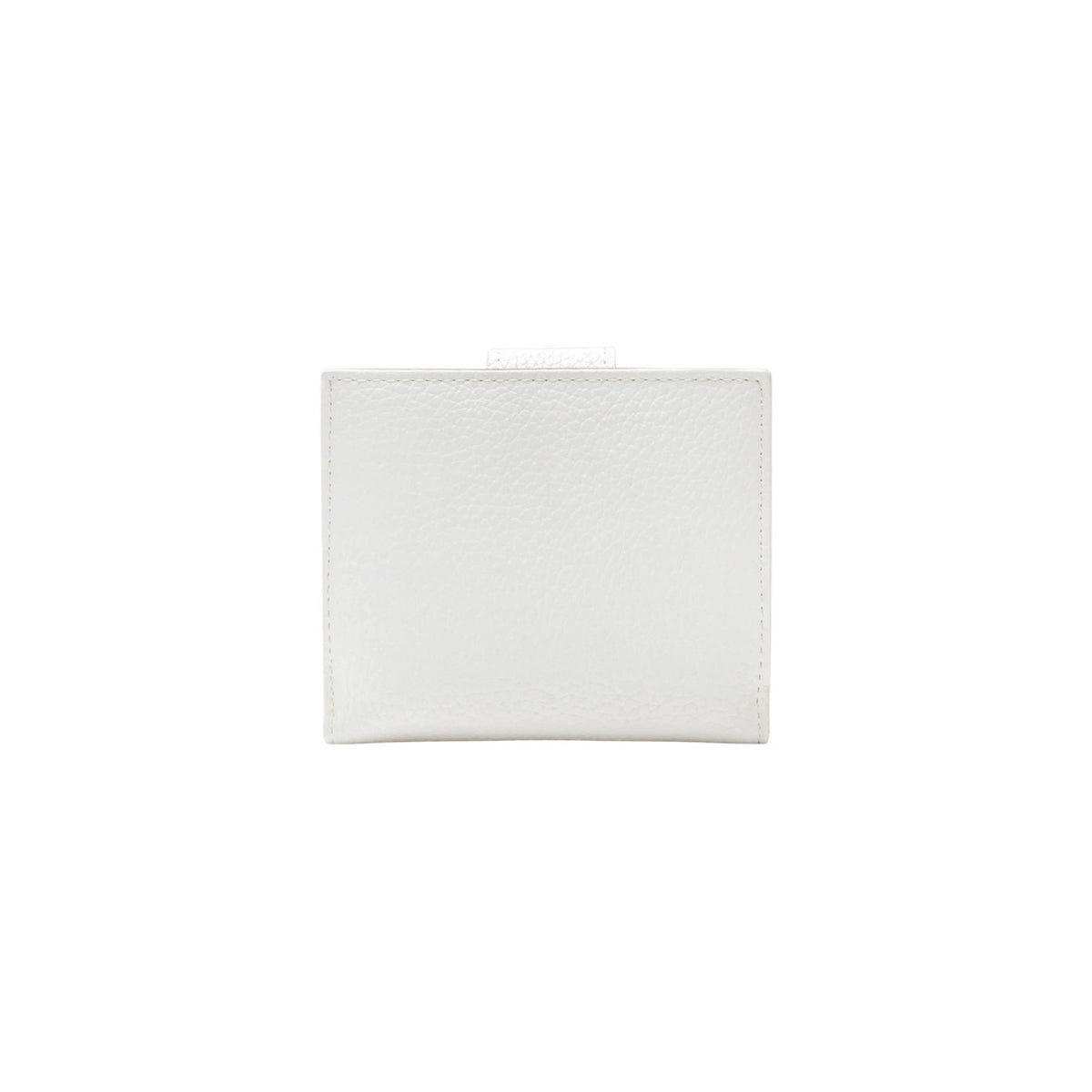 Image 2 : Détail fermeture zip et boutons-pression portefeuille Valentino Bags blanc — delvale