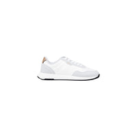 Sneakers Boss Jonah Runn homme blanc gris contrefort camel semelle blanche