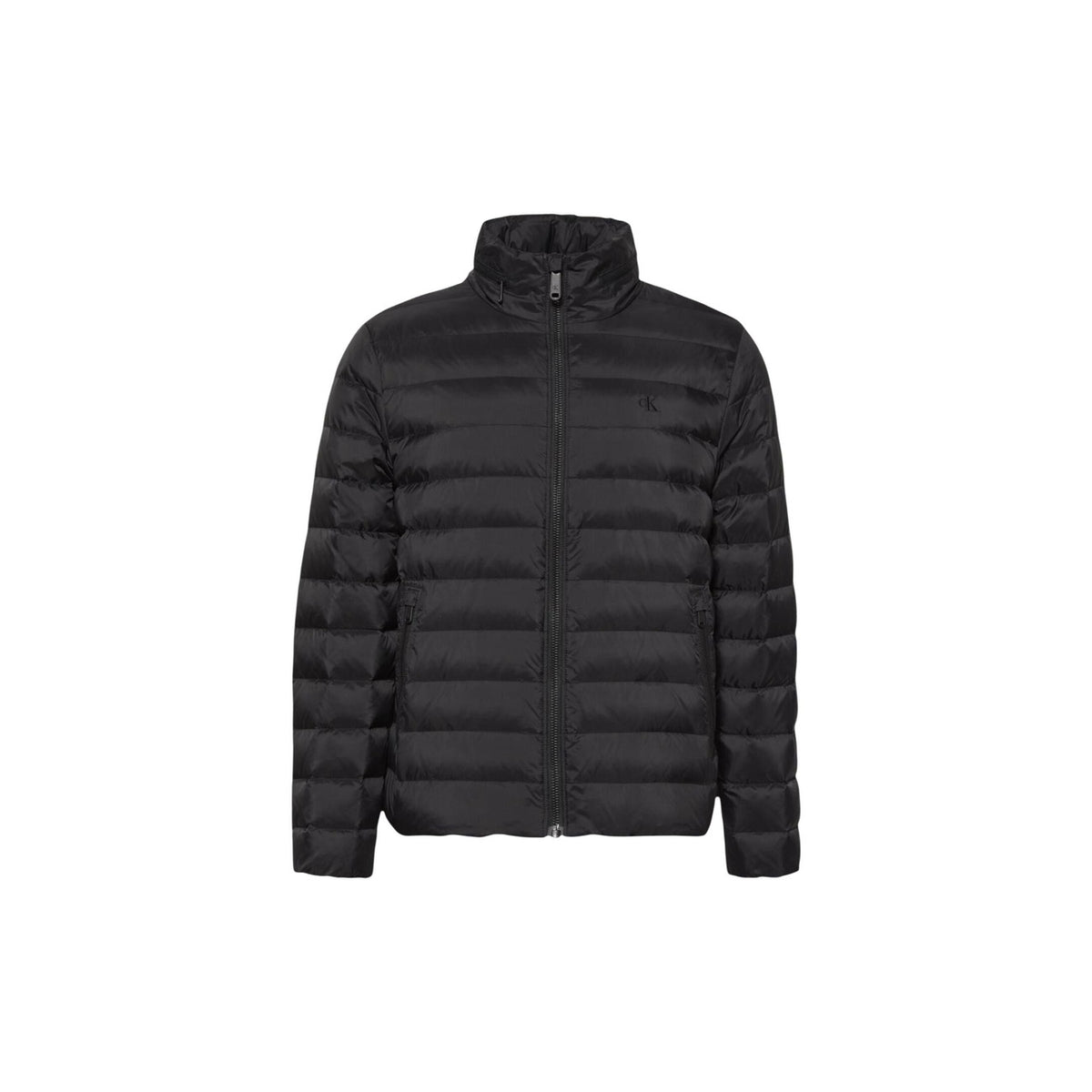 Image 1 : Veste Calvin Klein Jeans homme noire avec fermeture éclair, vue de face — Delvale