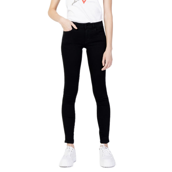 Image 1 : Jean noir femme Guess coupe moderne en denim stretch — delvale