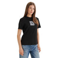Calvin Klein Jeans Femme T-Shirt Logo CK Carré Noir
