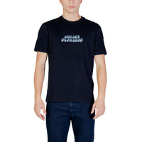 Image 1 : T-shirt Armani Exchange bleu homme col rond manches courtes — Delvale