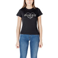 Guess Active T-shirt Femme Noir Logo Strass Cœur Los Angeles