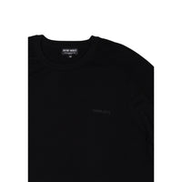 Image 2 : Vue de face pull col rond noir Antony Morato homme, manches longues, finitions côtelées aux poignets et au bas — 9yvwh4-xt