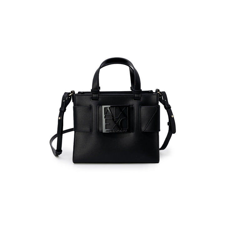 Image 1 : Sac à main Armani Exchange femme multicolore avec plaque logo AX ajourée centrale — delvale