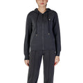 Guess Active Sweat zippé à capuche femme gris anthracite logo triangle doré
