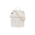 Desigual Sac à Dos Femme Beige Similicuir Logo Embossé Cordon Nautique