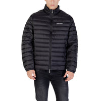 Doudoune Armani Exchange homme bleu marine matelassée — vue de face légèrement de côté — Delvale