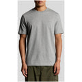 Lyle & Scott T-shirt Homme Gris Col Rond Manches Courtes