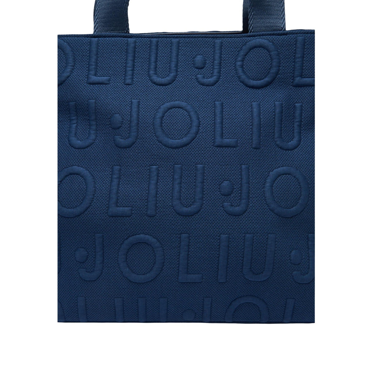 Image 5 : Tote bag Liu Jo Logo Bubble marine, vue d'ensemble, finition monochrome élégante — Delvale