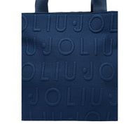 Image 5 : Tote bag Liu Jo Logo Bubble marine, vue d'ensemble, finition monochrome élégante — Delvale
