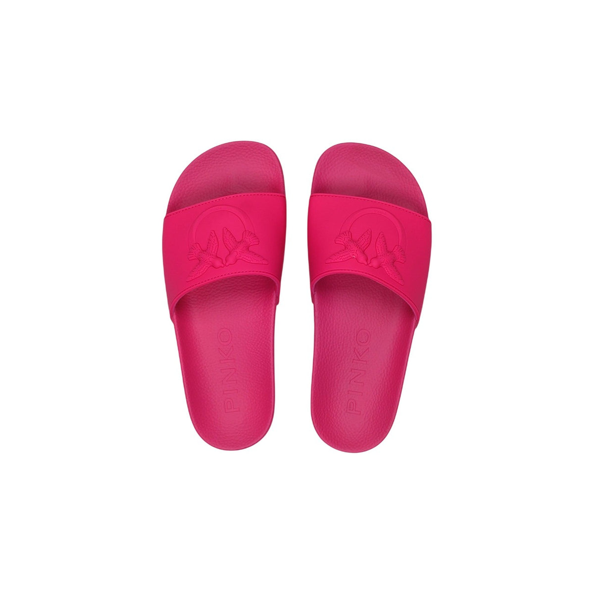 Image 6 : Mules Pinko femme style slides PVC vert sauge, présentation complète de la paire — Delvale