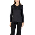 Armani Exchange T-shirt Femme Noir Manches Longues Strass