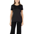 Armani Exchange T-shirt Femme Noir à Strass Manches Courtes