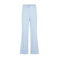 Image 2 : Détail du pantalon Morgan De Toi bleu rayé avec poches frontales — delvale