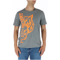 Plein Sport T-Shirt Homme Tigre Imprimé Gris Chiné