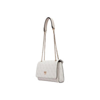 Image 2 : Sac Guess blanc femme en polyuréthane, détail des finitions et logo — delvale