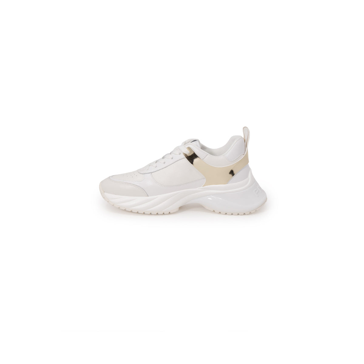 Image 3 : Baskets Pinko femme cuir blanc, vue d'ensemble du design contemporain — delvale