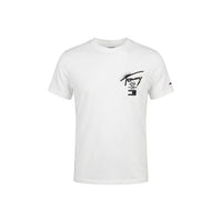 Image 3 : Vue de profil du t-shirt Tommy Hilfiger Jeans blanc homme, coupe moderne — Delvale