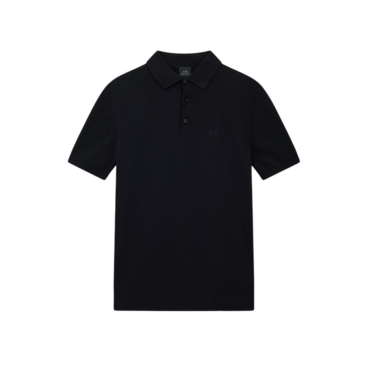 Polo Armani Exchange homme noir – vue de face variante coloris
