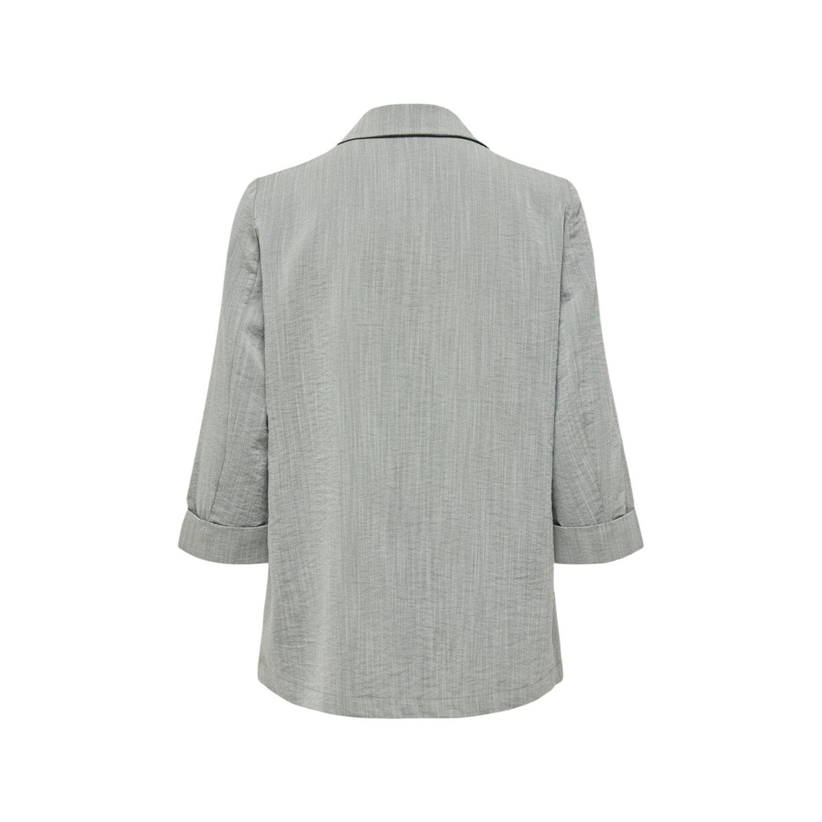Image 4 : Silhouette complète du blazer Only femme porté avec un pantalon coordonné palazzo gris — Delvale