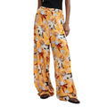 Desigual Damesbroek Oranje Bloemenprint Viscose