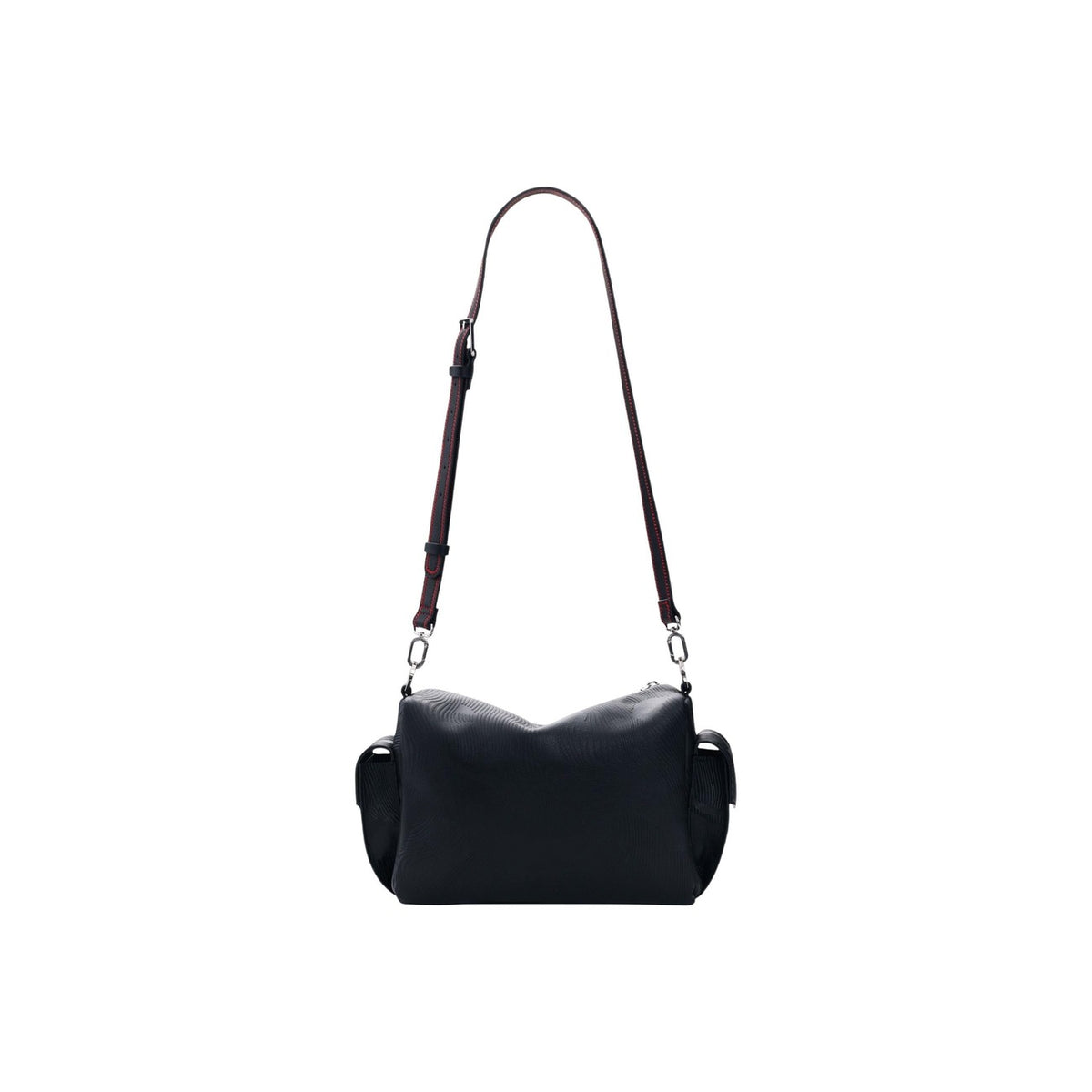 Image 3 : Sac Desigual femme noir format boxy avec zip argenté et finition gaufrée — delvale