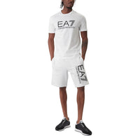 Image 2 : Détail fermeture lacets du pantalon Ea7 blanc homme — Delvale