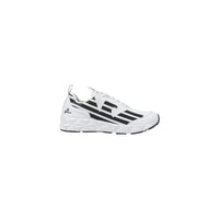 Image 1 : Baskets EA7 Emporio Armani homme blanc/noir avec logo signature et semelle caoutchouc — Delvale