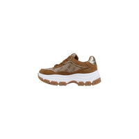 Image 3 : Baskets femme Guess marron plateforme, vue d'ensemble du style urbain sophistiqué — delvale
