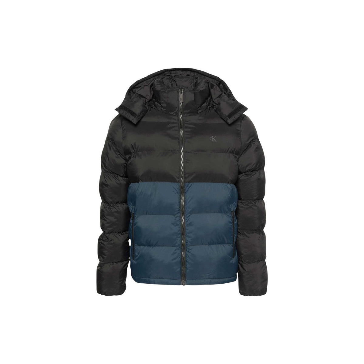 Image 1 : Veste Calvin Klein Jeans homme noire à capuche avec fermeture éclair — Delvale