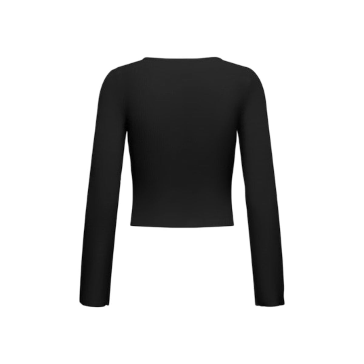 Image 2 : Détail pull Only noir femme viscose nylon col rond classique — delvale