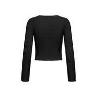 Image 2 : Détail pull Only noir femme viscose nylon col rond classique — delvale