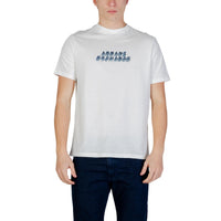 Image 4 : T-shirt homme Armani Exchange bleu coton premium détail finition — Delvale