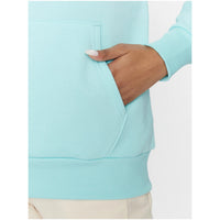 Image 3 : Sweat Under Armour turquoise femme vue de profil avec capuche — Delvale