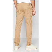 Image 2 : Pantalon Lyle & Scott beige pour homme, détail fermeture et poches — Delvale