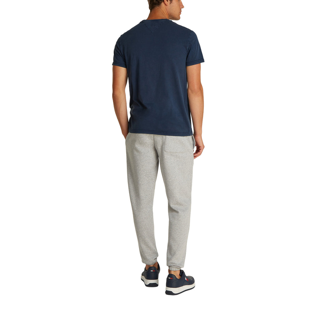 Image 2 : T-shirt Tommy Hilfiger Jeans homme bleu coton détail col rond — Delvale