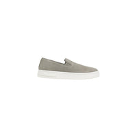 Profil du mocassin slip-on Armani Exchange homme vert sauge à semelle blanche