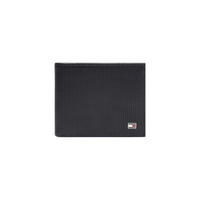 Image 5 : Portefeuille Tommy Hilfiger cuir texturé noir, design pliable élégant et intemporel pour homme — Delvale
