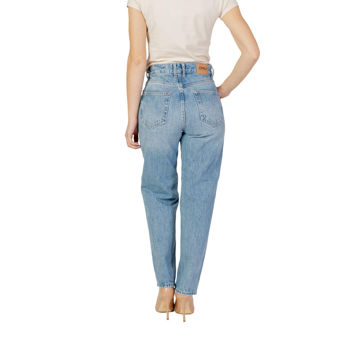 Image 2 : Jeans femme Only bleu, détail fermeture zip et poches avant — Delvale