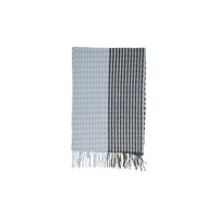 Image 2 : Détail motif géométrique écharpe Only femme bleue polyester — delvale