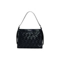 Desigual Sac Bandoulière Femme Noir Similicuir Tressé Chevrons