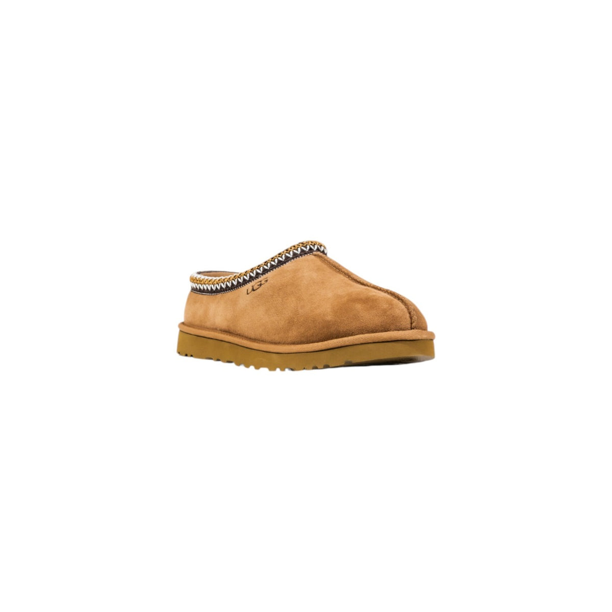 Image 2 : Détail des mules Ugg beige montrant la qualité du cuir et du confort — delvale